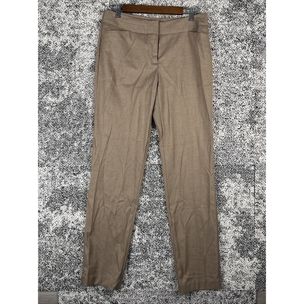 Worthington Dress Pants Womens 6 (31 X 32.5) Modern Fit Slacks Herringbone Brown - Picture 3 of 12